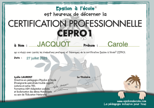 Cartification CEPRO1 - Carole Jacquot